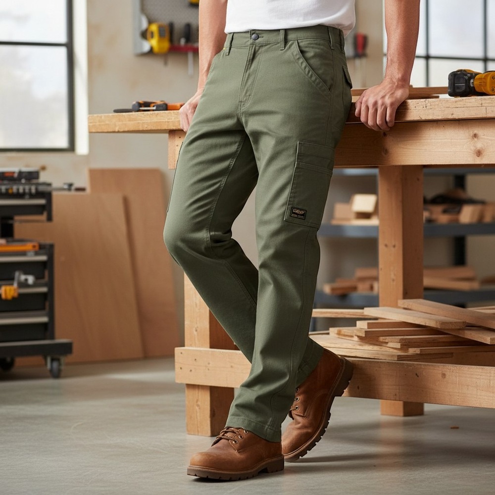 CAT Caterpillar Mens Green Utility Pant 1752054 Workwear Canvas 40x30 NWT